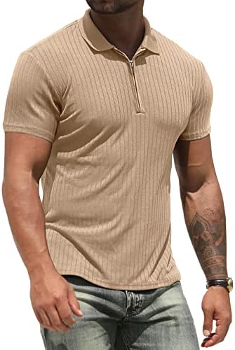 Полои кошули со машки Поло, долги и кратки ракави со кратки ракави, тенок вклопат поштенски маици за тренинг за тенис за спортски голф