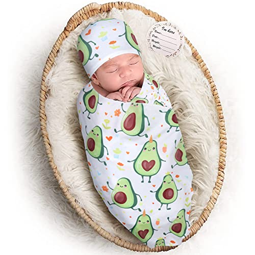 Elstey Soft Baby Swaddle Chable Chats Постави за 0-3-6 месеци момче девојче, истегнување на ќебето за новороденче, ќебиња за плескавици