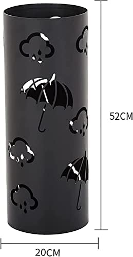 Razzum Stand Rack, метална чадор штанд, чадор стои метал, тркалезна решетка за држачи за чадор, со 4 куки за влезна ходник од влезната врата,