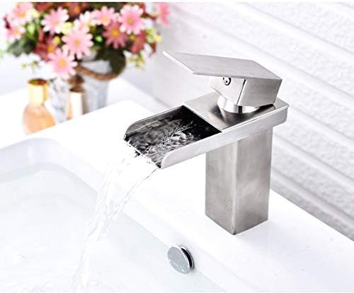 Миксер допрете модерна мијалник за мијалник за водопади, бања лост тапа 304 не'рѓосувачки челик чешма мијалник тапа лост за бања, чешма/тапа