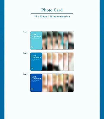 Na K-Pop Wonho 1-ви мини албум Дел.2 [Love Synonymine 2: Право за нас] Случајна вер. CD+200P Photobook+Poster Photo+Photocard+Налепница