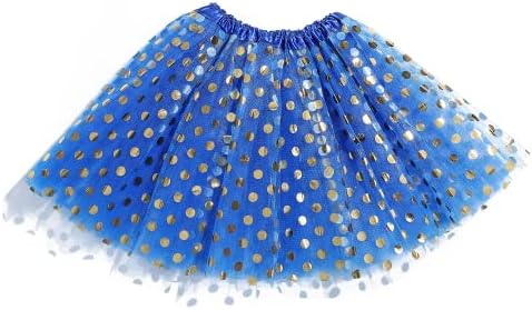 Jemiwa Tutus for Women Polka Dot Glitter Ballet Triple Layer Tulle Dance Scirds for Out game game роденденска забава Ноќта на