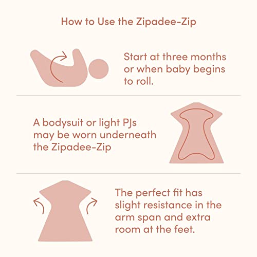 Sleeperbaby Zipadee -zip Transition Swaddle - пријатна вреќа за спиење за бебиња со погодност за патент - пространо ќебе за носење на бебе