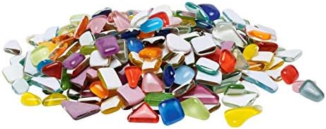 Рајхер мека стакло-мозаична камена мешавина, полигонална ,, кутија 500g, 1,33 x 1,33 x 0,63 см, повеќе-боја