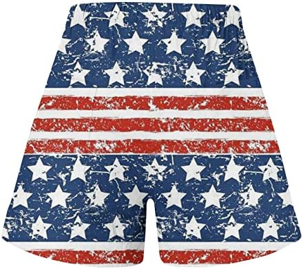 Шорцеви за жени обични летни модни панталони со плажа со високи половини на независност на лабава спортска кратка џемпери