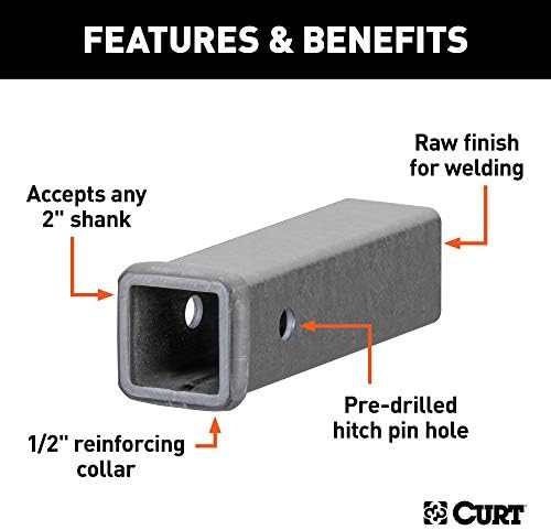Curt 49090 2-инчен x 9-инчен заварување на заварувањето со суровини приемници за приемник за приемник