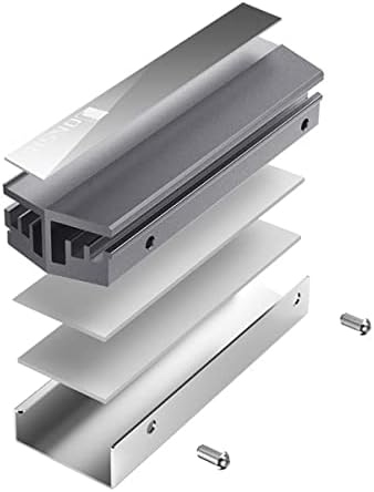 Mobestech SSD Drive SSD хард диск 2 пакет SSD Heatsink M.2 SSD ладилник SSD ладење подлога држава хард диск радијатор 2280 алуминиумска топлина