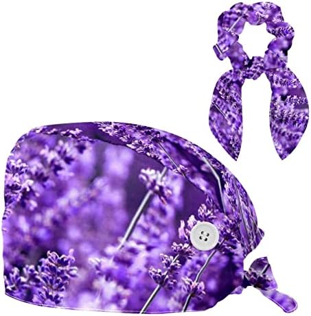 Прилагодливо работно капаче со џемпер -лента соодветно и лак за коса лаванда виолетова цвет на цвет