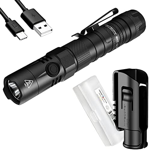 Nitecore MH12 V2 1200 Lumen USB-C за полнење тактичка фенерче со организатор на Lumentac