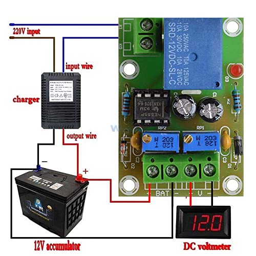 Контрола на таблата за полнење на батеријата XH-M601 12V Интелигентен полнач за контрола на електрична енергија за напојување