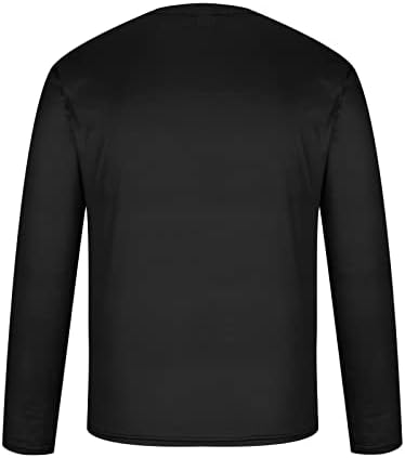 Менс пролетни врвови модни 3Д мускули печатени блузи обични маици со долг ракав за маички графички мета тркалезен врат пуловер