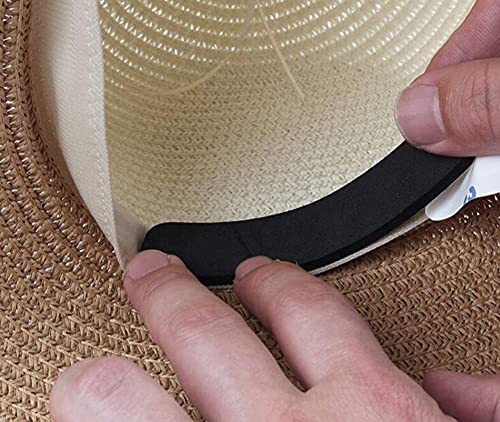 ERICOTRY 10PCS Намалување на големината на шапката самостојна леплива капа за пена Sizer Намалување на лентата за капачиња за капи.
