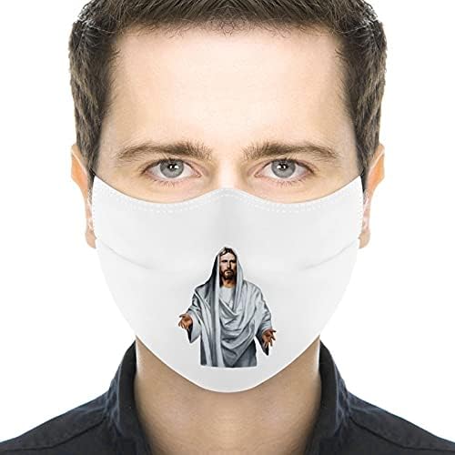 Моден безбедносна облека За Повеќекратна Употреба маски За перење Прашина Навлаки За Уста Печатење Исус Христос Уметност Шпанска Библиска