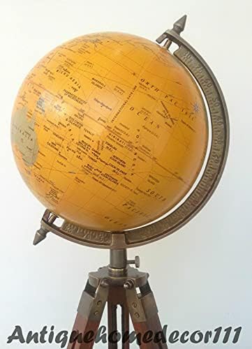Наутички современ светски декор на светска табела Глобус со статив за автентичен глобус