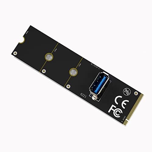 2PACK NGFF M.2 до USB PCIE RISER ADAPTER MINING CARD, адаптер за адаптер за адаптер Molex Anower Cable за БТК