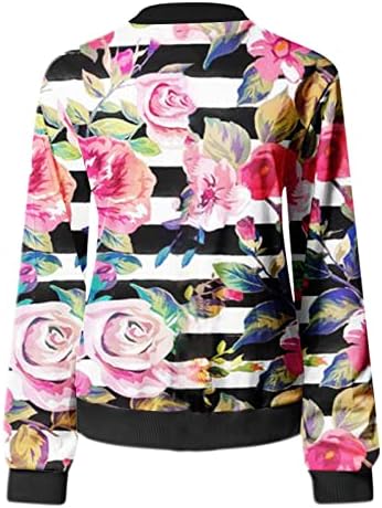 Памук палто женски флорали најмеки патенти со долг ракав блуза околу вратот удобност пад клуб елегантен палто жена работа блуза