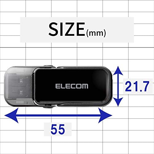 Ececom MF-FCU3032GBK USB Меморија, 32GB, USB 3.0, 3.1, Без Загуба Капа, Црна