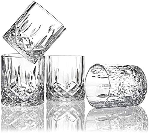 Чаши За трезвеност Кристално Виски, 11 Мл Уникатно Бурбонско Стакло, Двојни Старомодни Очила Со Ултра Јасност, За Пиење Бурбон, Коњак,