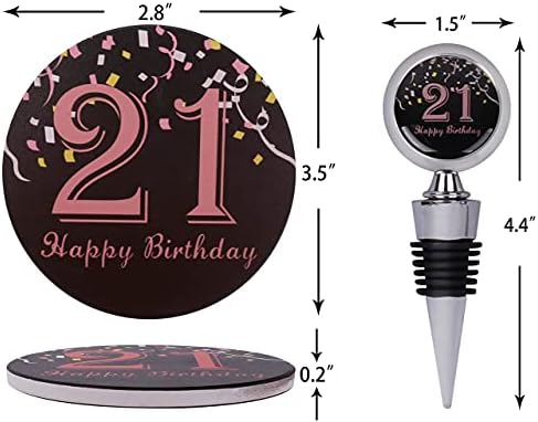 21 -ви роденденски украси за жени, 21 -ви роденденски подароци за неа, 21 -ви роденденска забава, 21 -ви роденденски подароци