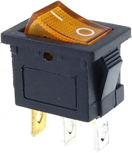 Rocker Switch KCD1 On-Off 3pin Rocker Switch 6A/10A 250V/125V AC црвено жолто зелено сино копче