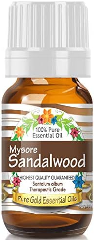 Чисто злато есенцијални масла - есенцијално масло од сандалово дрво - 0,33 унци на течности