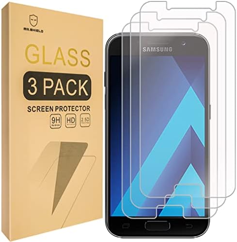 Г-дин Шилд [3-ПАКЕТ] Дизајниран За Samsung Galaxy A3 [Нема Да одговара За Верзијата ] [Калено Стакло] Заштитник на Екранот