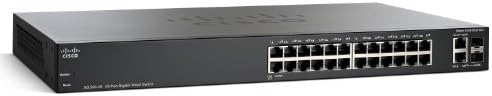 Cisco SG200-26 Gigabit Ethernet паметен прекинувач со 24 10/100/1000 пристаништа и 2 комбо мини-GBIC порти