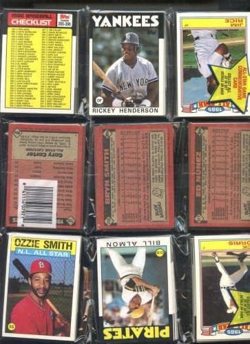 1986 година Бејзбол картичка Топс сет 12 Rack Wax Pack Cal Ripken Jr. Nolan Ryan Box Star - Бејзбол восок пакувања