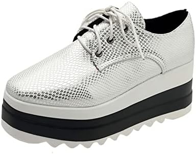 Чевли за платформа за платформа Стилски пун-чизми предни пети Дебела единствена спортска обична пешачење чевли лизгање на патики