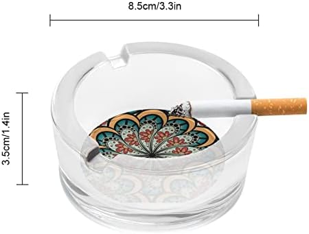 Ешреа за цигари Мандала Кристално стакло стакло од пепел пушење на држач за пепел за домашна канцеларија табела Топ