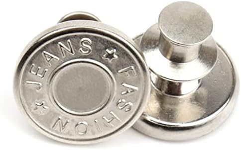 Копчињата Jkuywx фармерки Прилагодливи отстранливи метални копчиња за метални додатоци на копчињата за половината