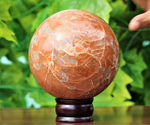 Полиран природен розов розофија кристал чакри, лековити метафизички камена сфера Медитација Фенг Шуи Аура затворен топка
