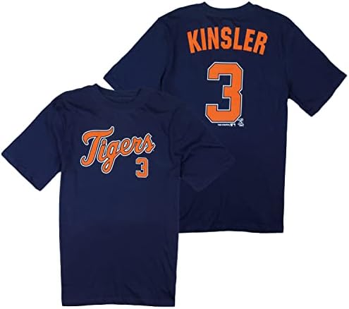 OuterStuff Mlb Boys Youth Detroit Tigers Ian Kinsler 3 кошула за играчи