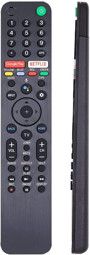 RMF-TX500U гласовен далечински управувач за сите телевизори Sony, замена за сите Sony LCD LED HDTV Smart TV со Google Play, копчињата Netflix