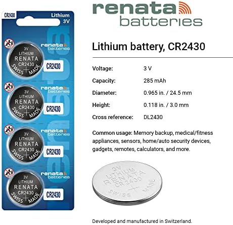 РЕНАТА ЦР2430 Батерии - 3в Литиум Монета Ќелија 2430 Батерија