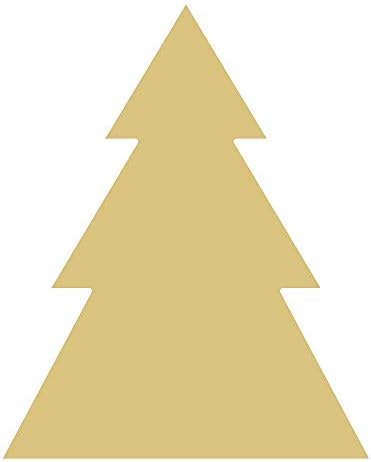 Исечок На дрво Недовршено Дрво Божиќна Шумска Празнична Закачалка За Врата Мдф Форма Платно Стил 18