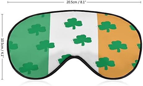 Детелина На Ирското Знаме Маска За Очи За Спиење Меки Капаци За Очи Блокирачки Светла Со Врзани Очи Со Прилагодлив Ремен За Дремка