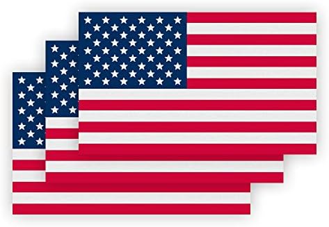 Игниксија Рефлектирачки Американски Налепници За Знаме На САД Налепници За Автомобили Патриотски Налепници 5х3 Инчи Американско Знаме