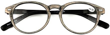 QI песна Ретро Вудграјн печати овална рамка за читање очила за квалитетни читатели на квалитетни квалитети