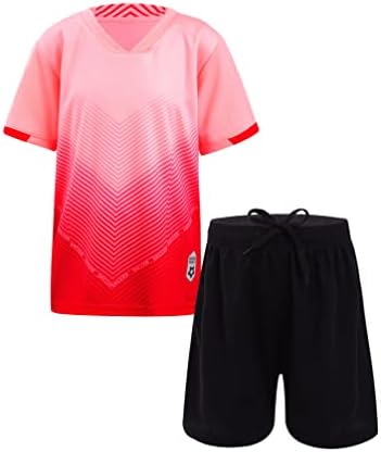 Jugaoge Kids Boys Football Soccer Team Team Uniform 2 PCS Sport Suit Tracksuit Tranchout Fitness Sportsware