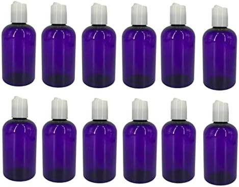 4 мл Виолетова Бостон Пластични шишиња -12 Пакувајте празно шише за полнење - БПА бесплатно - есенцијални масла - ароматерапија |