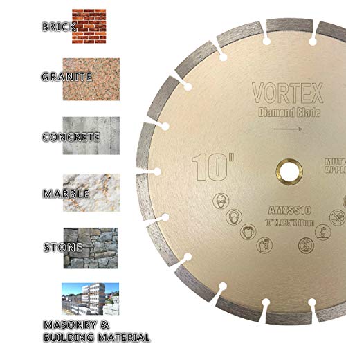 Vtxmax vss 14 инчи 20мм арбор суво или влажно сечење општа намена на моќност сегментирани дијамантски лопати за бетонски камен