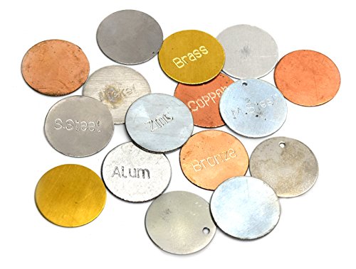 Сет на метални дискови, комплет за идентификација на метал, магнетски и не -магнетски, едукативни - лаборатории на Еиско