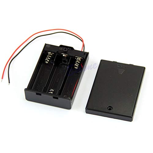 Кутија За Куќиште за држач За тврдо Пластично Складирање за 3 XERY Батерија Со Жичани Кабли
