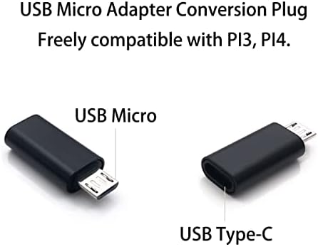5V 3A 2.5A Raspberry Pi 4 PI 3 Напојување на електрична енергија за PI 4 Model B 1GB 2GB 4GB, USB Type-C со вклучен/исклучен прекинувач адаптер