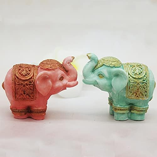 Орен 3Д слон силиконски мувла, слон Фонданс мувла 3Д калап за моделирање на слонови за чоколадо, бонбони, јело, свеќа, сапун, 3Д слон