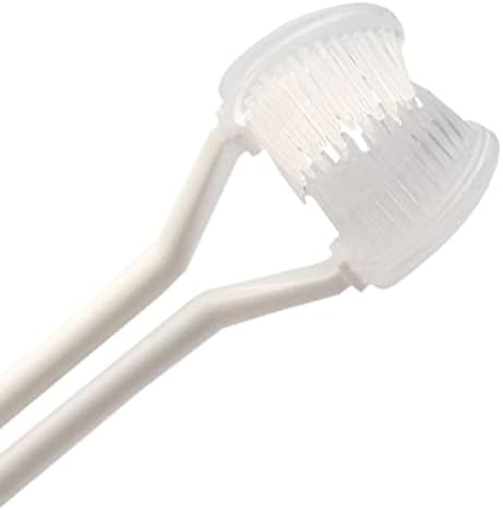 Четка за заби Махза 3 еднострана силиконска четка за заби за целосно чистење на забите заменлива четка за четка за белење на