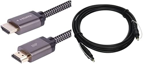 Monoprice 8k Сертифициран плетенка ултра голема брзина HDMI 2.1 кабел - 15 стапки - црна | 48Gbps, компатибилен со Sony PS 5, PS 5 Digital
