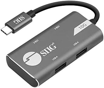 SIIG 4-Port USB 3.1 Gen 2 Hub Мулти USB Порта-2X USB-C &засилувач; 2X USB-Пристаништа Со Голема Брзина Стапка На Пренос НА Податоци