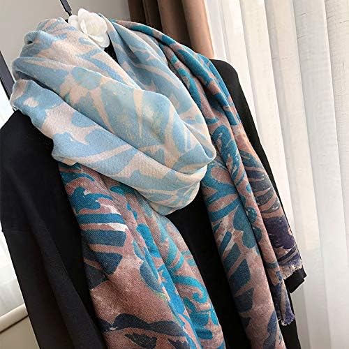 UXZDX CUJUX топла мека шал есен и зимска тенка мода зголемена завиткана завиткана кашмирска шамија 200-100см